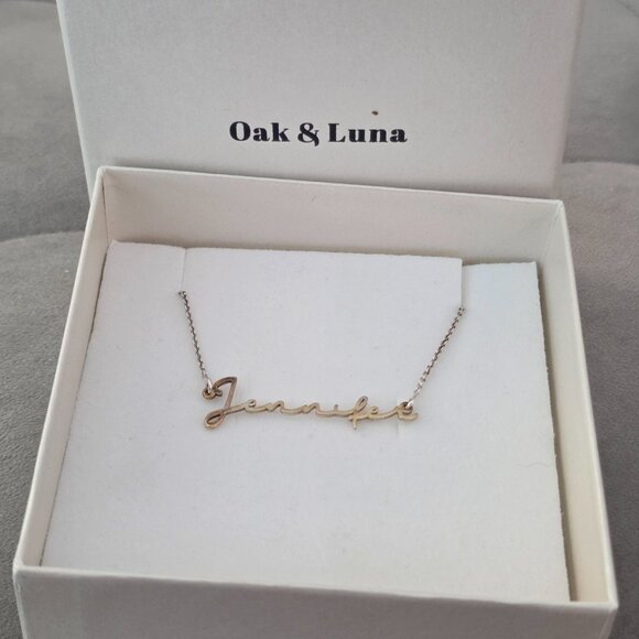 Oak & Luna 18" Jennifer Necklace, Silver - Picture 2 of 2